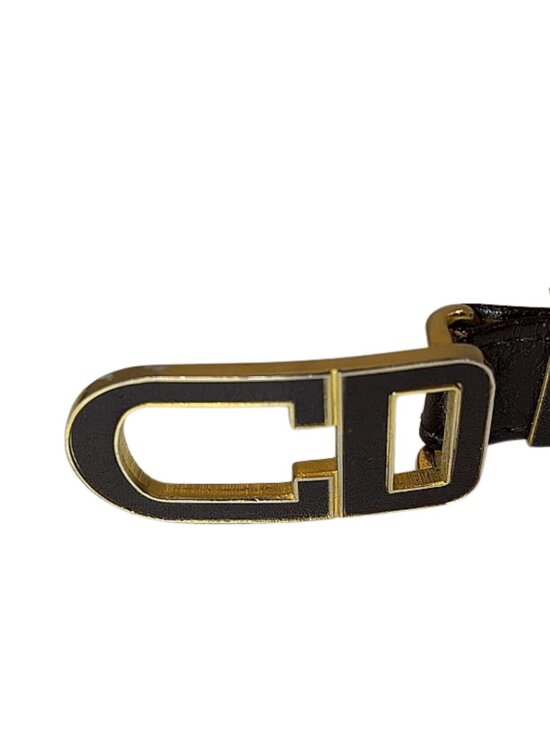 Christian Dior Vintage CD Logo Belt – Chocolate Brown Leather | Size XXS main image 5